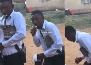 Hilarious Moment Pastor Caught Sipping on Achocol While Preaching