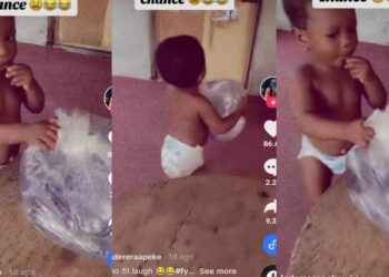 Heartwarming Moment&nbsp; Toddler Stuns Mother by Carrying Heavy Water Bag with Ease