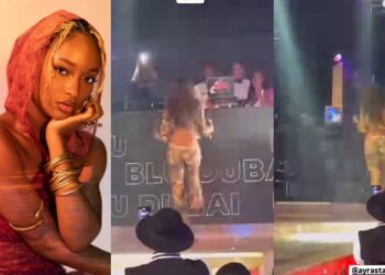 She gat a little touch of Shakira in her – Netizens react, as Ayra Starr leave a shocking performance at dubai.