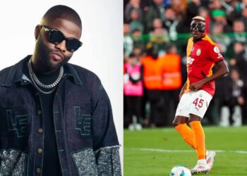 “ thank you for reaching out and showing me love with your huge support” .Skales shows gratitude as he Thanks Victor Osimhen for His Support.
