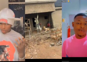 Nigerian Man spark massive congratulations, as he Celebrates His First Christmas as a Landlord.