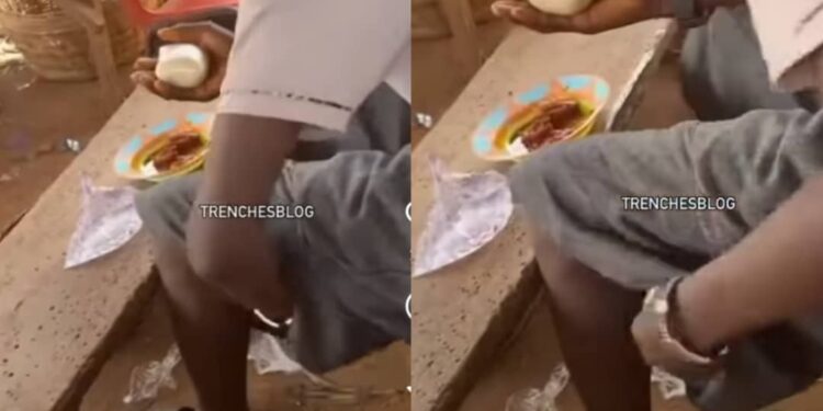 Never Be Caught Unfresh As Hilarious Moment as Man Pulls Out Fufu from His Shorts in Viral Video
