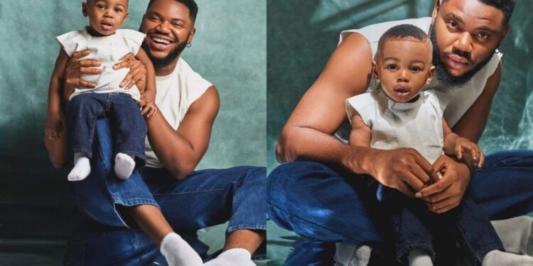 “I wished for this before 30 and boom, my answered prayer” – Actor Somadina Adinma shares adorable photos of him and his lookalike son