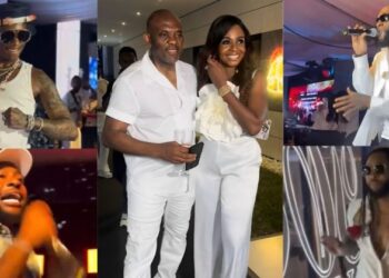 Wizkid, Davido, Burna Boy and Flavour perform at billionaire Tony Elumelu’s All-White Party in Lagos (Video)
