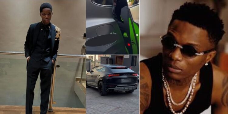 “Lion no dey born goat”- Wizkid’s Son Boluwatife Arrives at School Prom in Style, Driving a Multimillion-Naira Lamborghini