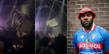 “The organizers should be sued, this kind of carelessness could lead to loss of lives”- Rapper Odumodublvck Escapes Injury After Stage Collapse in Lagos