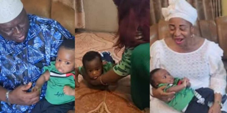 Tawa Ajisefinni Shares Heartwarming Video of Her 4-Month-Old Son Meeting His Grandparents