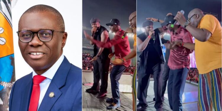 “His excellency, you’re obviously owing DJ chicken with the dance you just engaged yourself in sir”- Nigerians tell Governor Jide Sanwo-Olu as he was seen doing DJ Chicken’s moro dance at Lagos concert