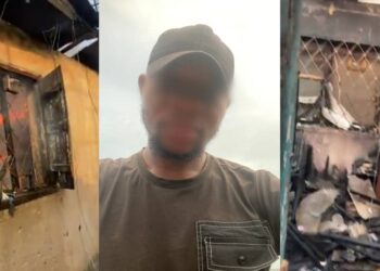 “So sorry my brother, God give you the heart to bear”- Man Loses Home to Fir£ While at Work, Left with Only Clothes on His Back