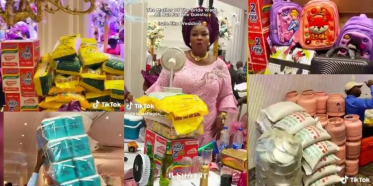 Generous Mother of the Bride Gifts Wedding Guests with Essential Items