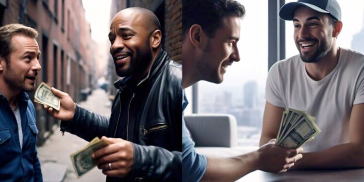 Man cries out after he feels like he his been stock by a man who offers him money to go to bed with his wife.