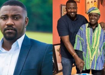 Condolences pour in for Ghanaian actor, John Dumelo, over the passing of his father, John William Kudzo Anato, at the age of 75.