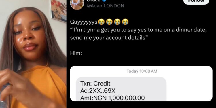 Nigerian man surprised his girlfriend by gifting her ₦1 million on a date, to say “yes” to him, sparking mixed online reactions.