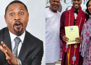 “Thank you for bringing joy back into my heart” – Saidi Balogun expresses gratitude as he reunites with ex-wife Faithia Williams for son’s graduation