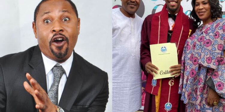 “Thank you for bringing joy back into my heart” – Saidi Balogun expresses gratitude as he reunites with ex-wife Faithia Williams for son’s graduation