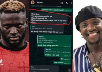 Verydarkman to give N2m to his fans after super eagle forward Victor Boniface gave him N5m