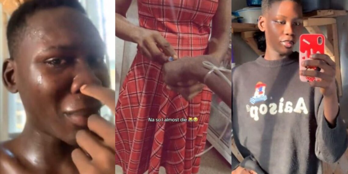 “Wetin give ham Courage”- Moment Nigerian gay lands in hospital after toasting his fellow man (Video)