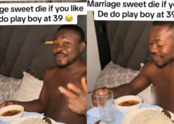 Man gushes about marriage, says “Marriage is sweet, don’t let them lie to you” (Video)