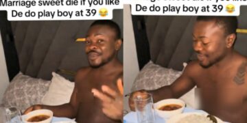 Man gushes about marriage, says “Marriage is sweet, don’t let them lie to you” (Video)