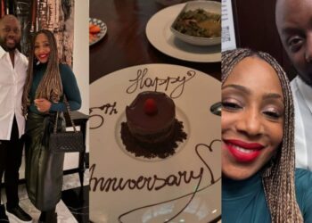 “Congratulations to 15 years in love, forever to go”- Kate Henshaw, Timini, others react as Dakore Akande and husband celebrate 15th wedding anniversary