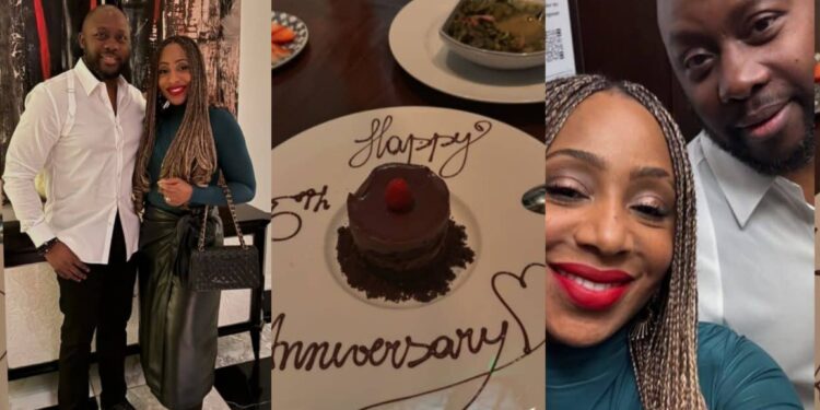 “Congratulations to 15 years in love, forever to go”- Kate Henshaw, Timini, others react as Dakore Akande and husband celebrate 15th wedding anniversary