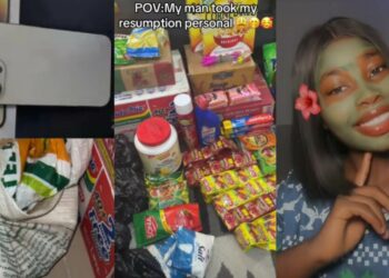 Lady shows off lavish gifts from boyfriend for school resumption,sparks mixed reactions online
