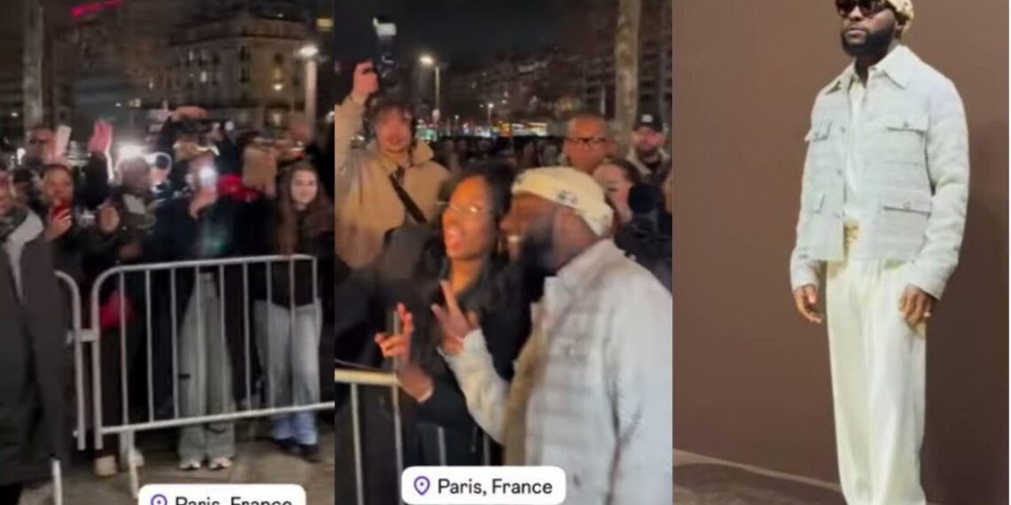 Video as Davido shines at Paris fashion week 2025, Oyinbo fans go Wild (Watch)