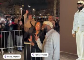 Video as Davido shines at Paris fashion week 2025, Oyinbo fans go Wild (Watch)