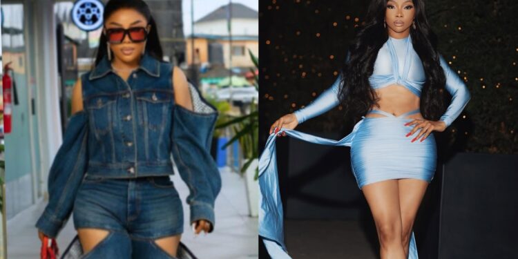 “Abi make I start onlyFans” – Toke Makinwa shares her thoughts as she returns to work (Video)