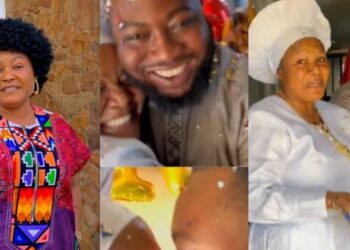 “The guy no fit old pass her  first son”-Video as Mummy Dollarz engaged to young love of her live (Watch)