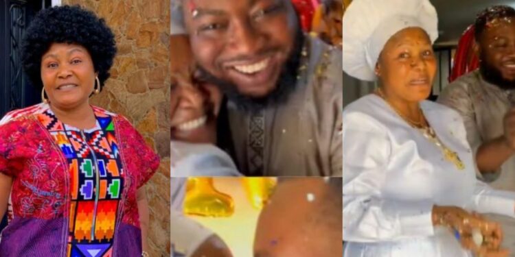 “The guy no fit old pass her  first son”-Video as Mummy Dollarz engaged to young love of her live (Watch)