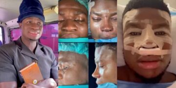 “You should have done BBL join”-Reaction as content creator, Zicsaloma undergoes nose and face lifting surgery in abroad (Video)