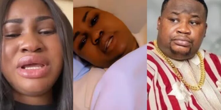Cubana Chiefpriest’s alleged Baby Mama, Hellen Ati lands in hospital after su!c!de attempt (Video)