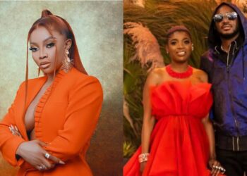 “This is wrong on all levels, and you should be ashamed of yourself for bringing this here”- Toke Makinwa, other celebrities blast 2Face over divorce announcement