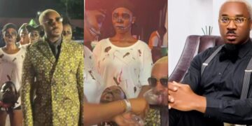 “This man needs to be arrested”- Pretty Mike sparks outrage with bizarre entrance at Yomi Casual’s 40th Birthday Party (Video)