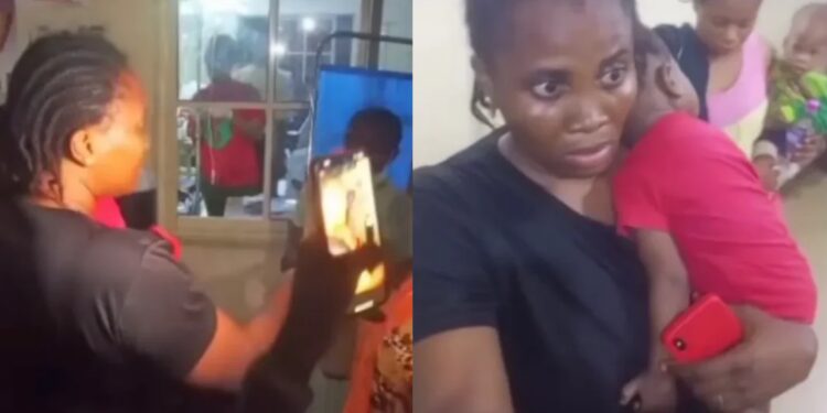 Lady reportedly beats housemaid to de@th for watching Tv with her children (Video)