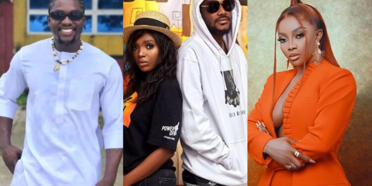 Both of them were never meant to be”- Verydarkman slams Toke Makinwa for defending Annie Idibia, calls 2baba a red flag (Video)