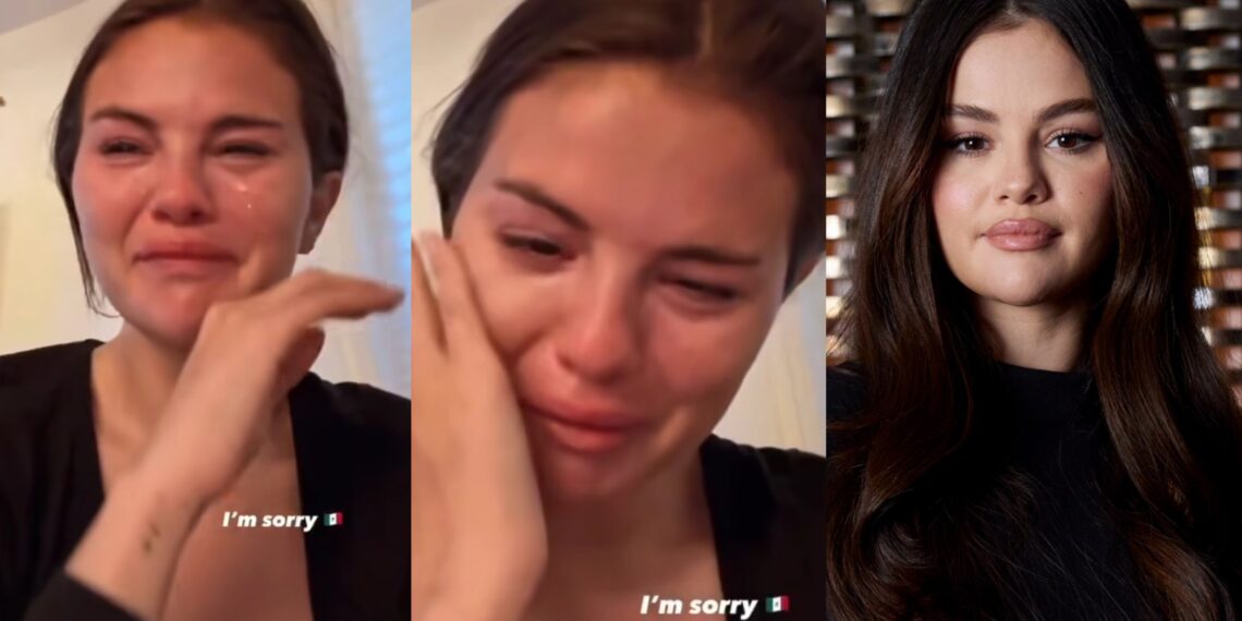 “I am so sorry”- Selena Gomez breaks down in tears over Donald Trump’s immigration policy (Video)