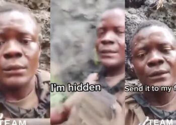 “This is so sad to watch”- Heartbreaking video of Soldier’s final moments before dy!ng in war goes viral (Watch)