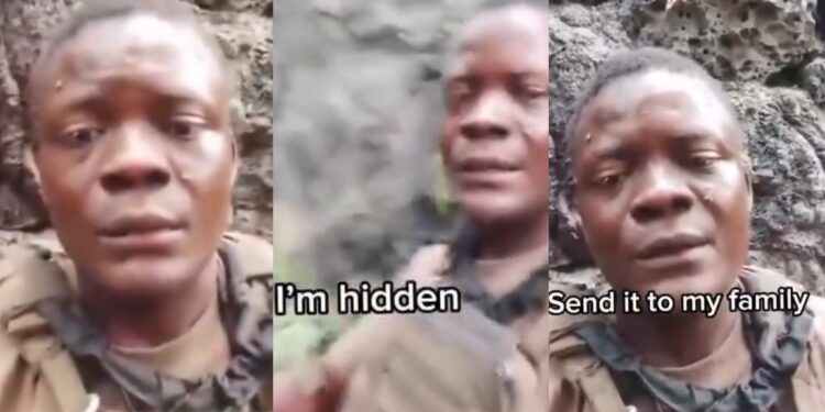 “This is so sad to watch”- Heartbreaking video of Soldier’s final moments before dy!ng in war goes viral (Watch)