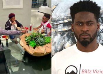 “You better stay out of family feud!”- Tiwa Savage’s ex-husband Tee Billz warns online in-laws, shares heartwarming family photo