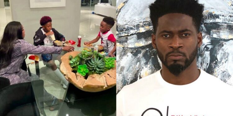 “You better stay out of family feud!”- Tiwa Savage’s ex-husband Tee Billz warns online in-laws, shares heartwarming family photo