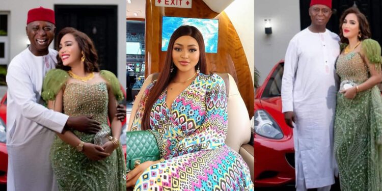 “Genuine love”-Nigerians react after  Regina Daniels’ Moroccan co- wife, Laila Charani shared loved up photos with Ned Nwoko
