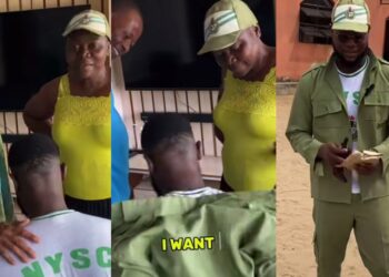 “There’s always a blessing to those who honour their parents”- Video as young man saved all his allawee to gifts his parents after completing NYSC