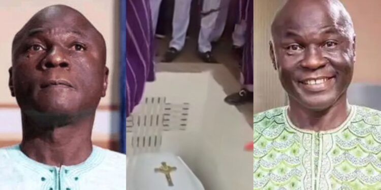 “Rest on sir” – Video as gospel actor  Baba Gbenro laid to rest in emotional funeral ceremony