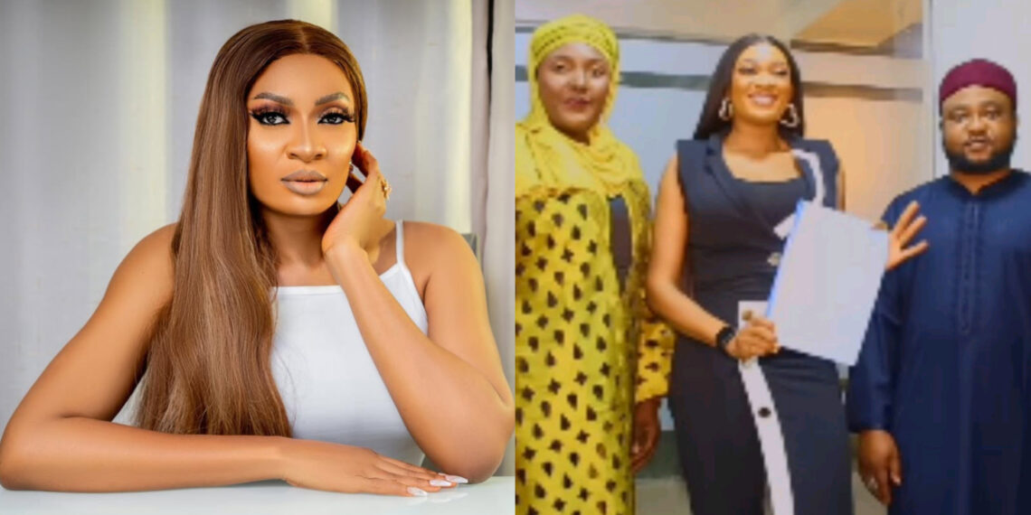 Nollywood actress May Edochie starts the year on a high frequency  as she became receives a Latest house owner in Abuja.