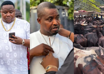 Cubana Chief Priest gifted his business colleague Zenco 47 Life Cows To celebrate her mother burial who passed away a 47 Years