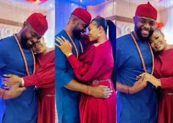 “To the man who understands me perfectly”- Nollywood Actress Ruby Ojiakor pens tribute to fiancé Moc Madu following engagement