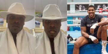 “OBA please get him aseje aluki”- Oba Solomon sends a message to boxer Anthony Joshua