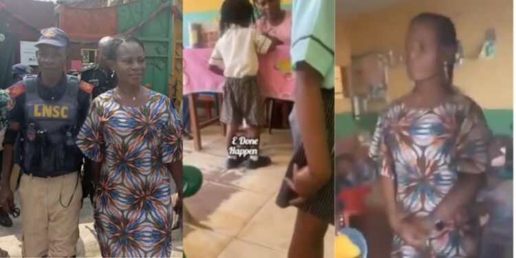 Moment Lagos Police Finally Arrest Teacher Who Ass@ulted 3-Year-Old Student